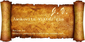 Jankovits Viktória névjegykártya